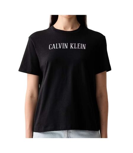 T-Shirt noir femme calvin klein jeans varsity