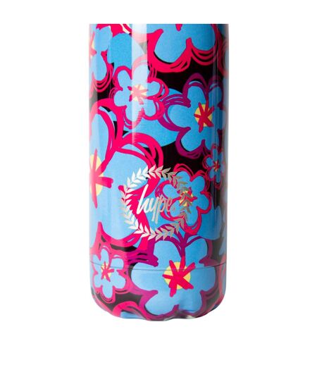 Flowers thermal water bottle one size blue/pink/black Hype