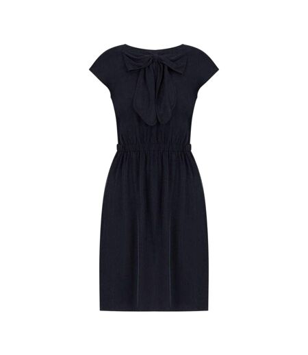 Robe Mi-longue Mancherons Motif/style Nœud Femme Noir Emporio Armani EA7