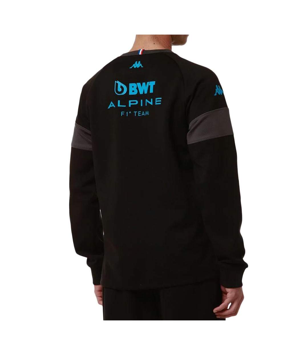 Sweat noir/turquoise homme kappa adofod alpine f1 - xxl-2
