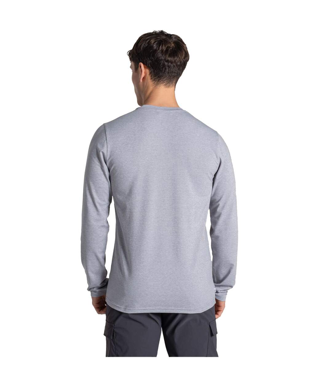 Mens Abel Nosilife Long-sleeved T-shirt Soft Grey Marl Craghoppers-3