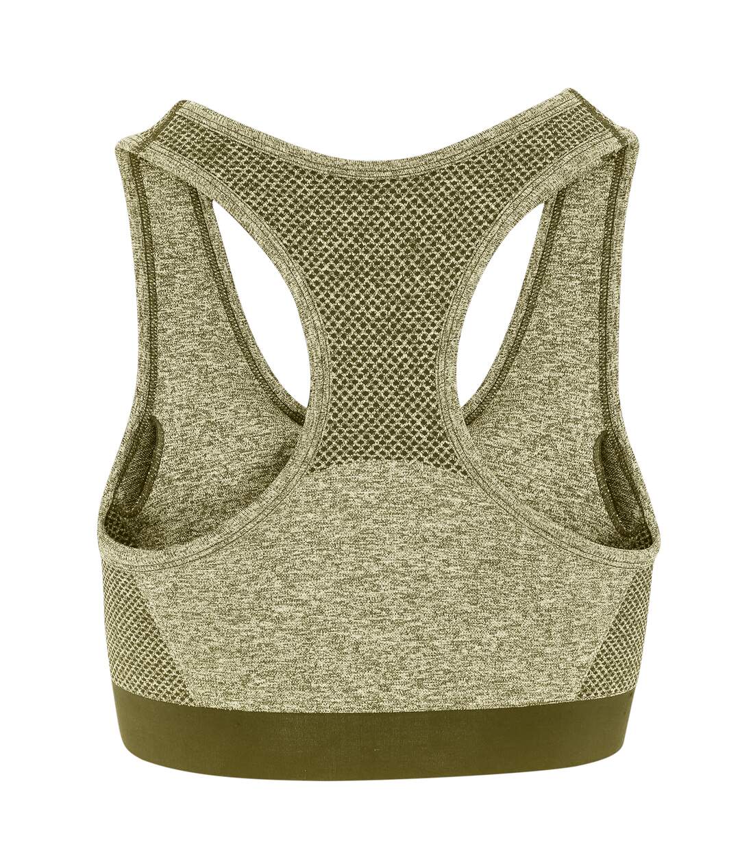 Womens/ladies seamless 3d fit multi sport sculpt bra olive green TriDri-2