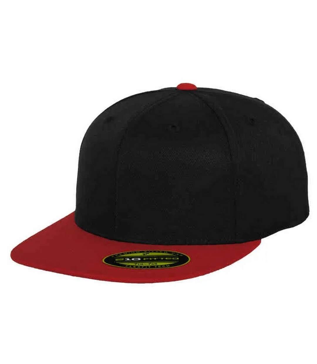 Casquette De Baseball Premium Noir Rouge Flexfit-3