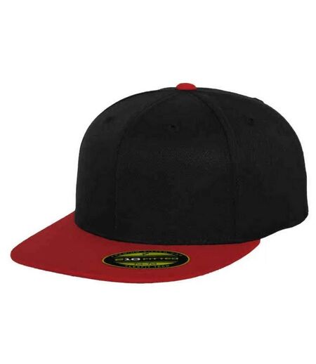 Casquette De Baseball Premium Noir Rouge Flexfit