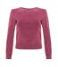 Haut Manches Longues Motif/style Côtelé Femme Bordeaux I Saw It First-1