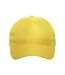 Recy five recycled polyester baseball cap yellow Atlantis