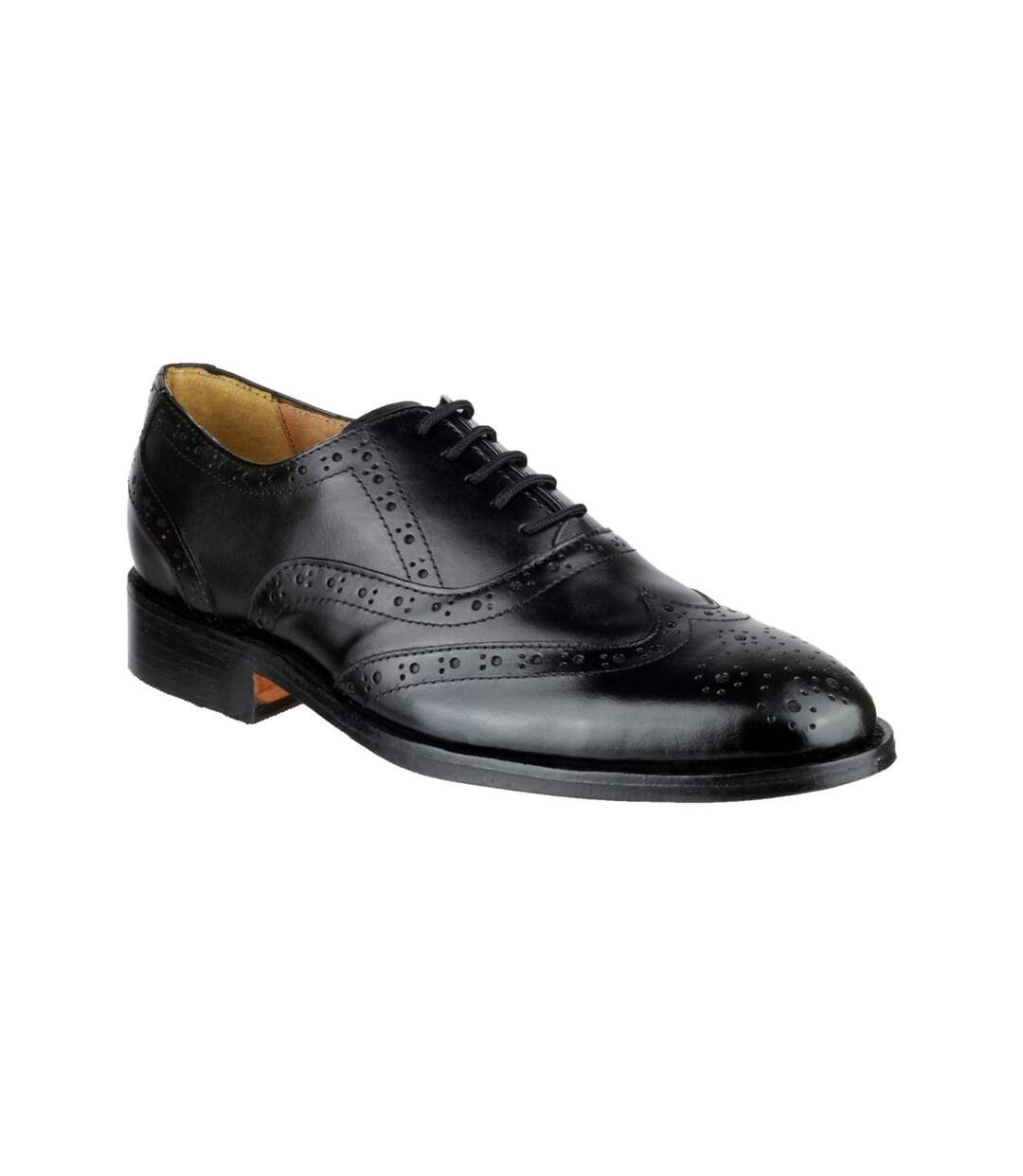 Ben chaussures en cuir homme noir Amblers-4