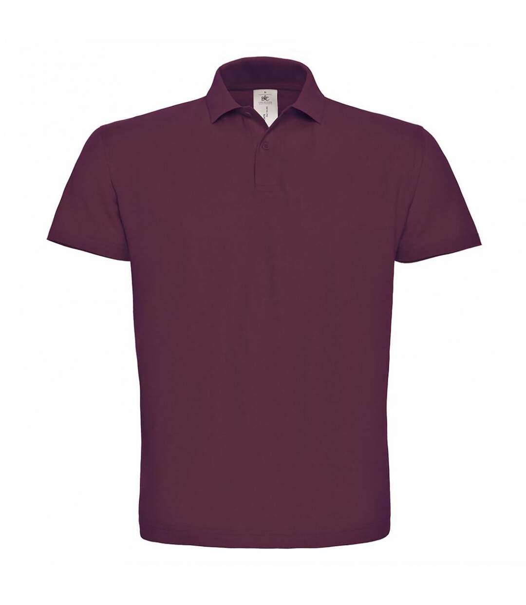 B&c Id.001 Polo À Manches Courtes Pour Hommes Rouge Foncé B And C-2