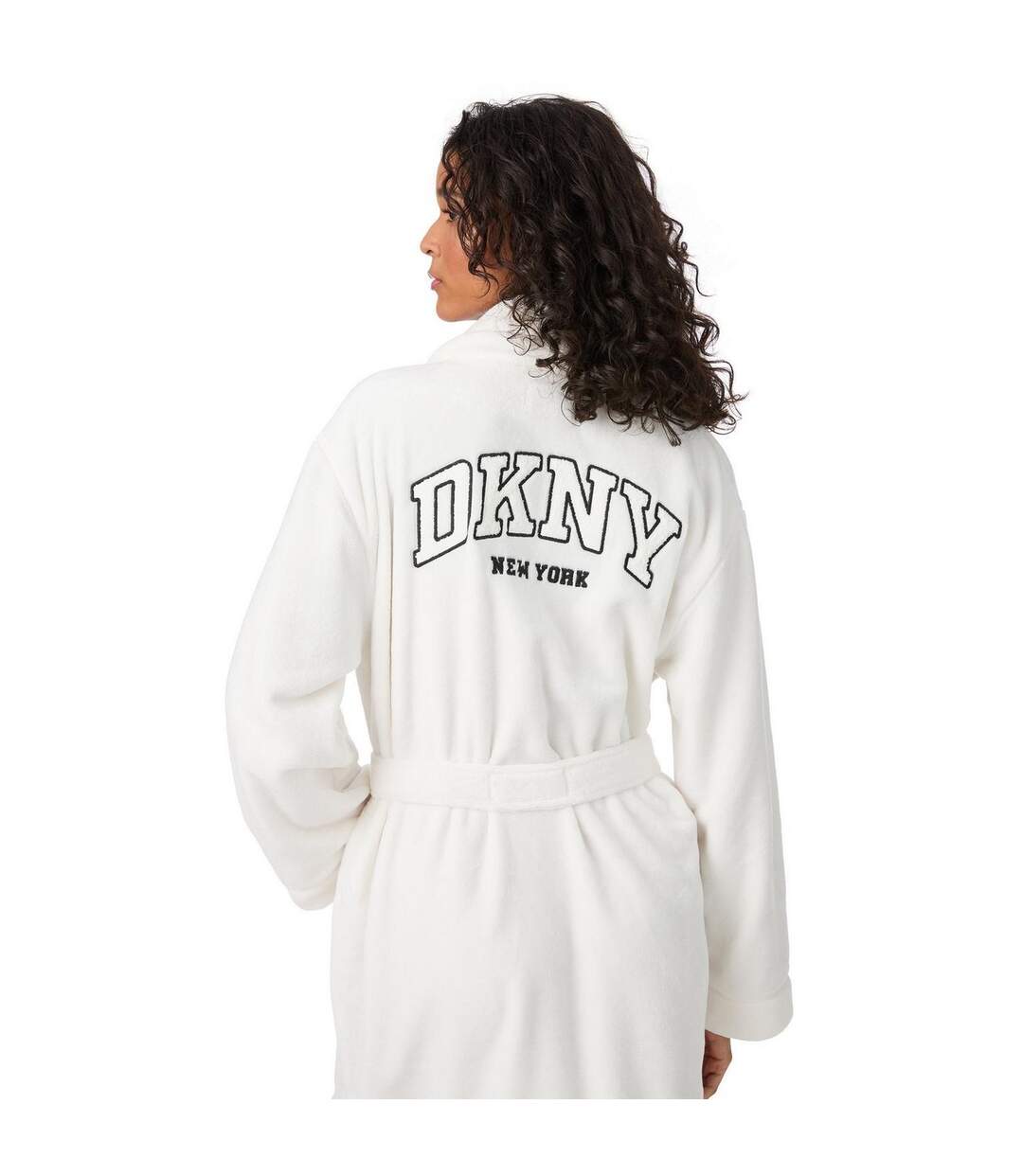 Peignoir Femme Crème DKNY-4