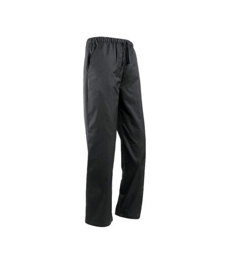 Unisex Adult Essential Chef Trousers Black Premier