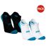 Socquettes homme blanc / noir / paon Hilly-1