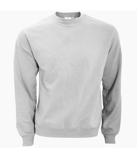 B&C Mens Crew Neck Sweatshirt Top (White)
