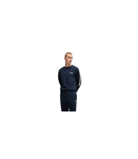 Mens Stripe Jacket Dark Blue Boss