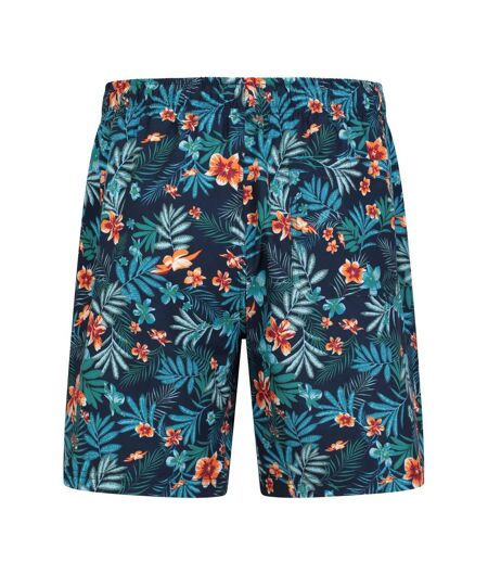 Mens aruba floral swim shorts teal Mountain Warehouse