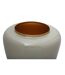 Vase Design en Métal Artisse 36cm Menthe & Or-3