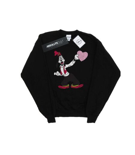 Disney Sweatshirt femme/femme Goofy Love Heart (Noir) - UTBI27717