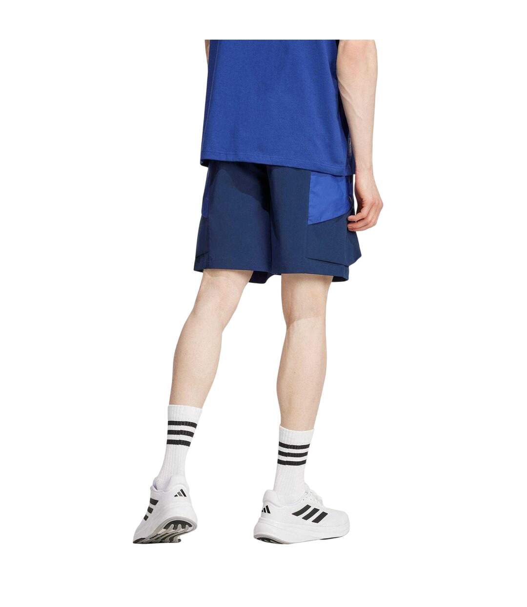 Short Motif/style Manchester United Fc Homme Bleu Indigo Sombre Adidas-2