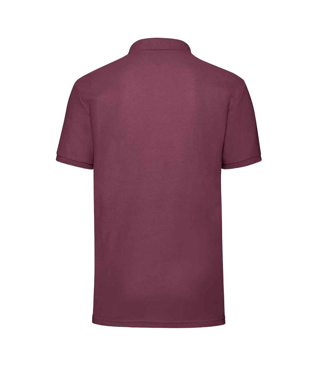 Mens 65/35 polo shirt burgundy Fruit of the Loom-2