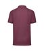 Mens 65/35 polo shirt burgundy Fruit of the Loom-2