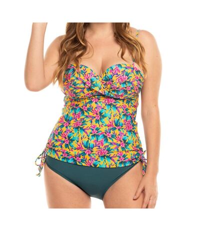 Maillot de bain tankini jaune/vert femme sun project - taille 6