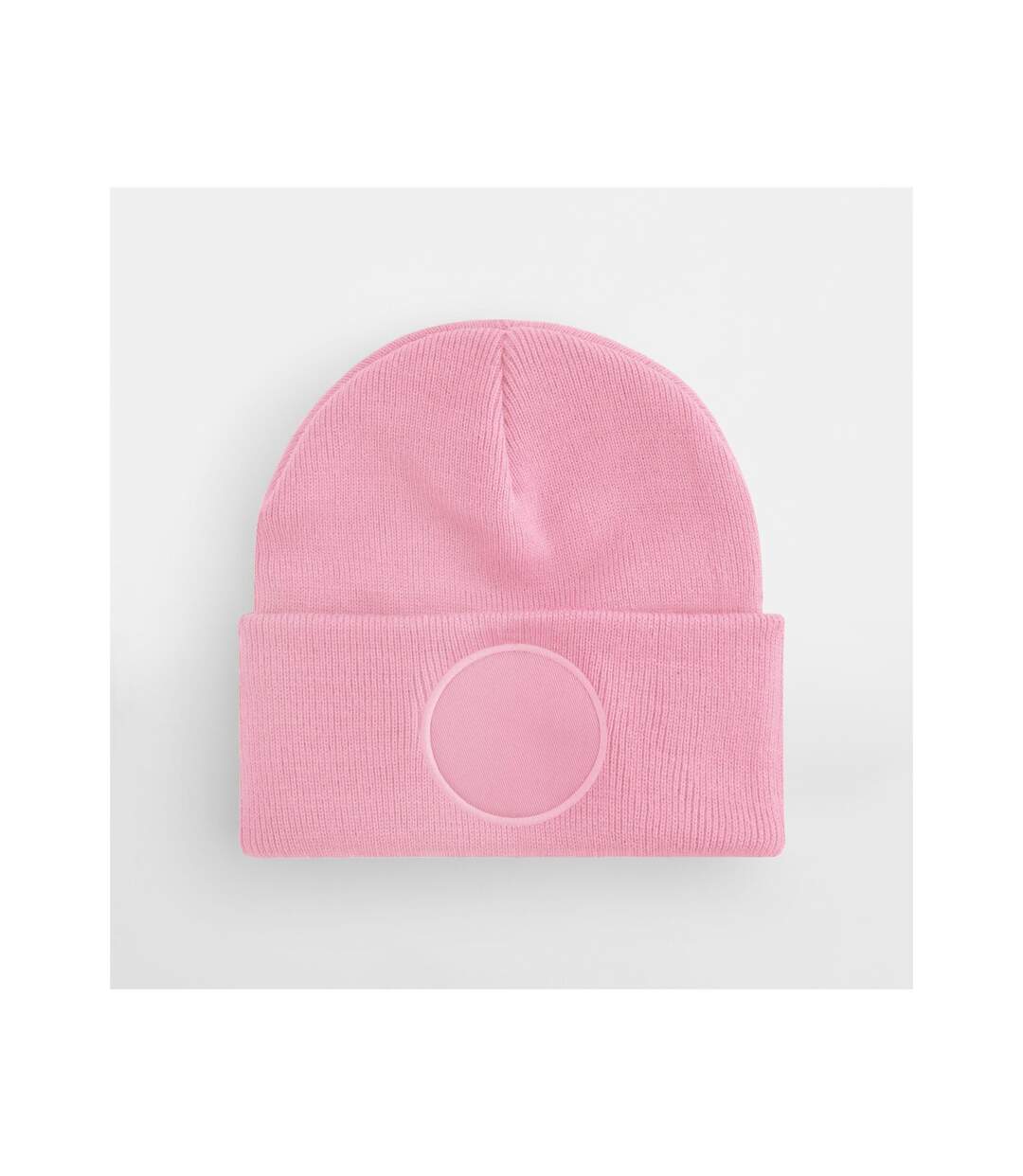 Bonnet Adulte Rose Clair Beechfield-3