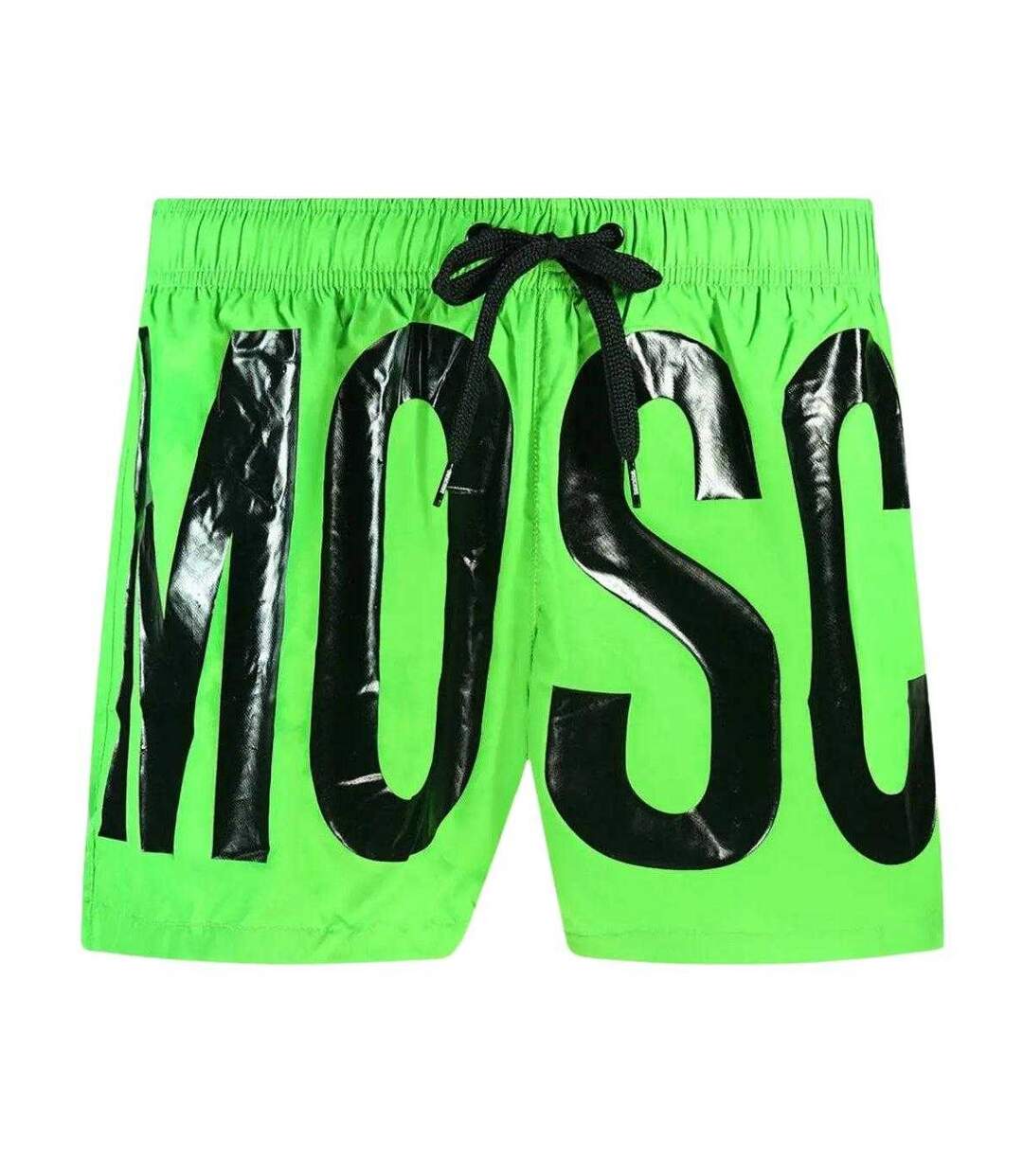 Short De Bain Motif/style Logo Homme Vert Vif Moschino-1