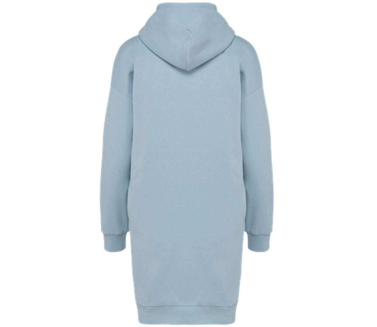Robe sweat à capuche - Femme - PAT5005 - bleu aquamarine-3