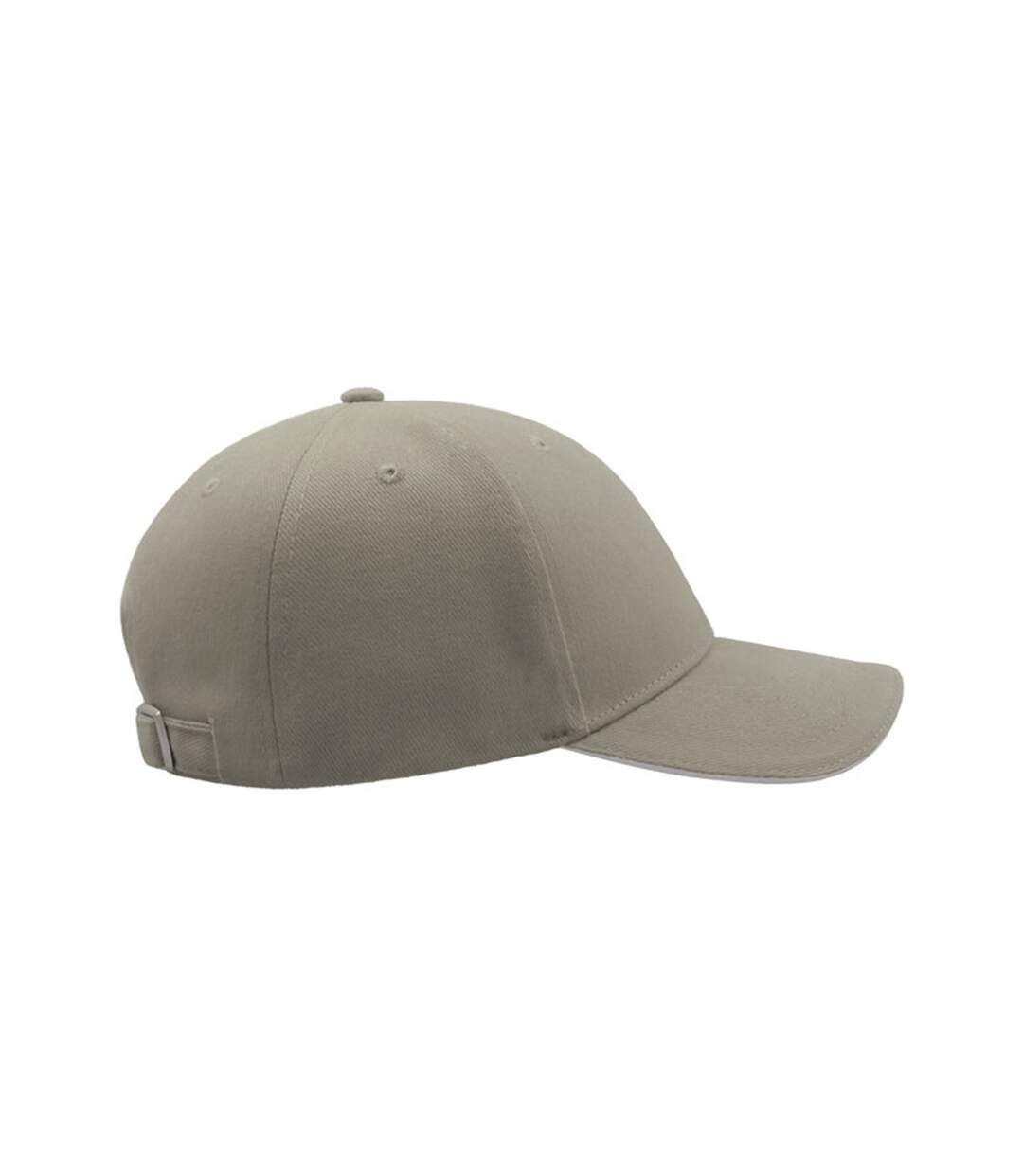 Atlantis Liberty Sandwich Heavy Brush Cotton 6 Panel Cap (Pack of 2) (Light Grey) - UTAB433-4