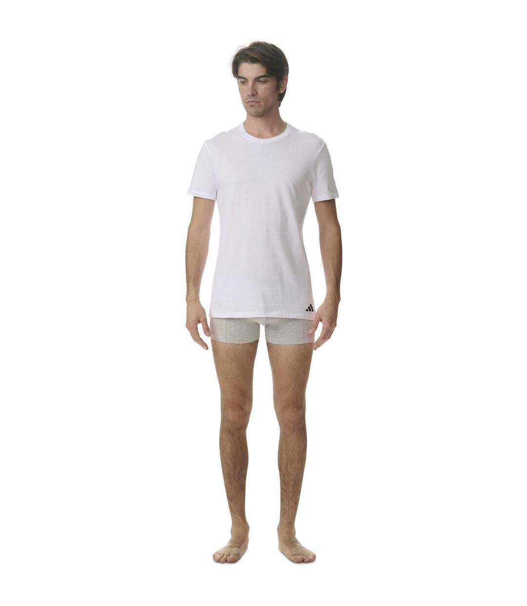 Lot De 3  T-shirts Homme Blanc Adidas-4