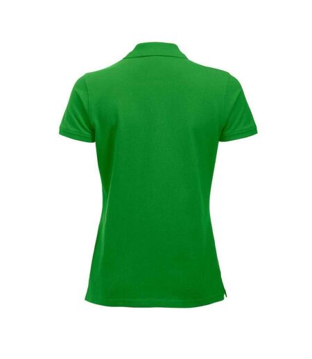 Womens/ladies Marion Polo Shirt Apple Green Clique