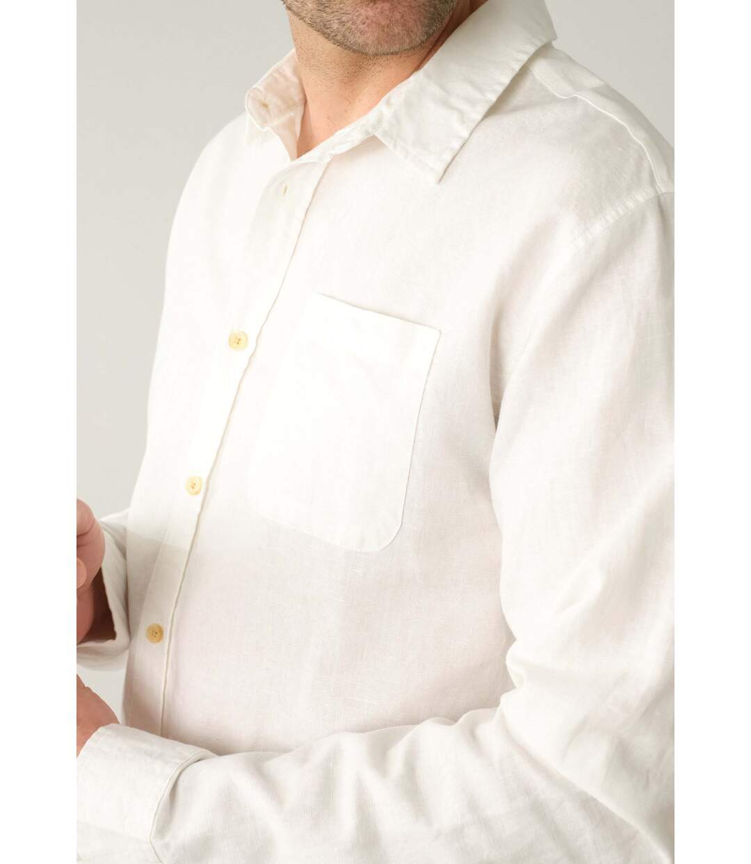Chemise homme en lin SOLE-3