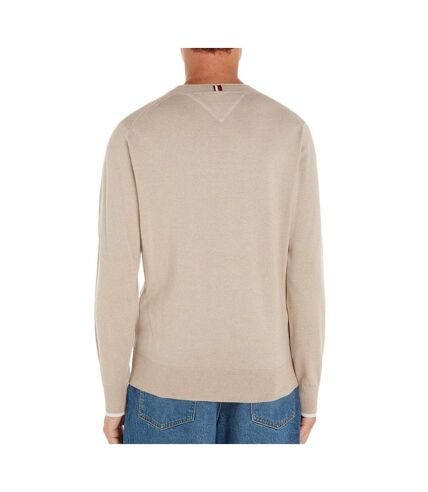 Pull Beige Homme Tommy Hilfiger Mouline Organic - L