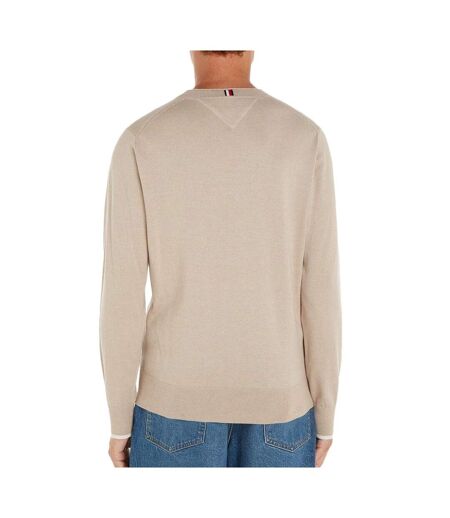 Pull Beige Homme Tommy Hilfiger Mouline Organic - L