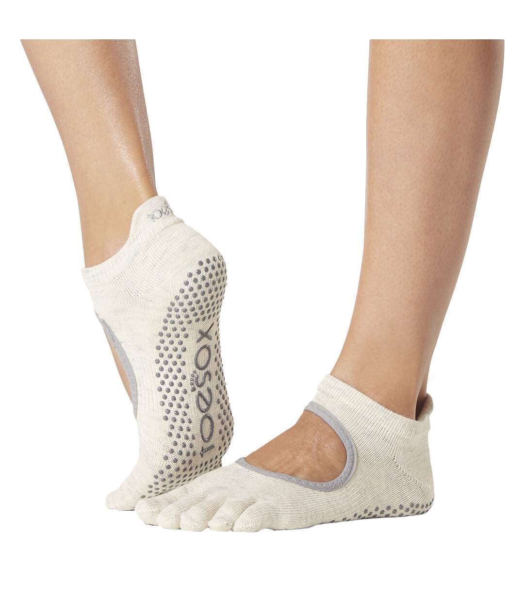 Toesox - Chaussettes à orteils BELLARINA - Femme (Blanc cassé) - UTMQ222-2