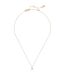 Womens/ladies Pearl 3-pronged Necklace & Pendant One Size Clear Gold Kate Spade-2