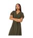 Robe mi-longue femme vert kaki Debenhams