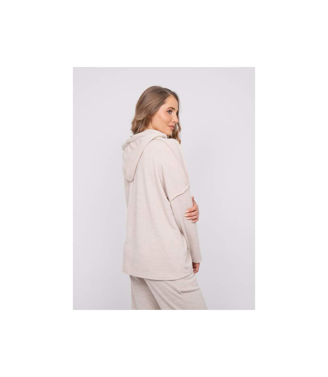 Sweat capuche oversize cordon léopard YOKO - Dona X Lisa-2