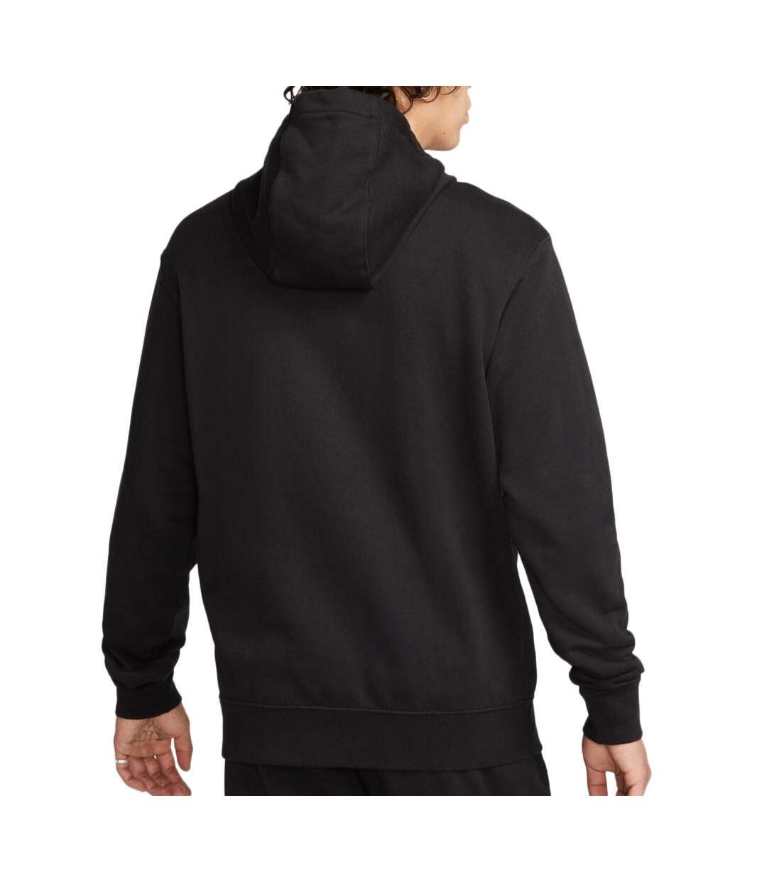 Sweat  à capuche noir homme nike club+ - l-2