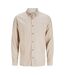 Mens Regular Button-down Shirt Oatmeal Jack And Jones-3