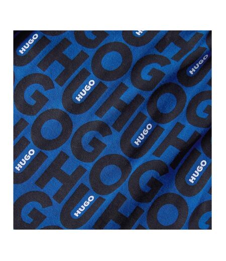 Short De Jogging Motif/style Logo Partout Homme Bleu Foncé Hugo