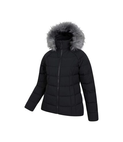 Womens/ladies isla extreme short down jacket black Mountain Warehouse