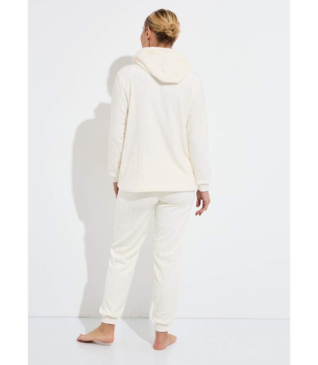 Pyjama chaud polaire avec haut sweat-2