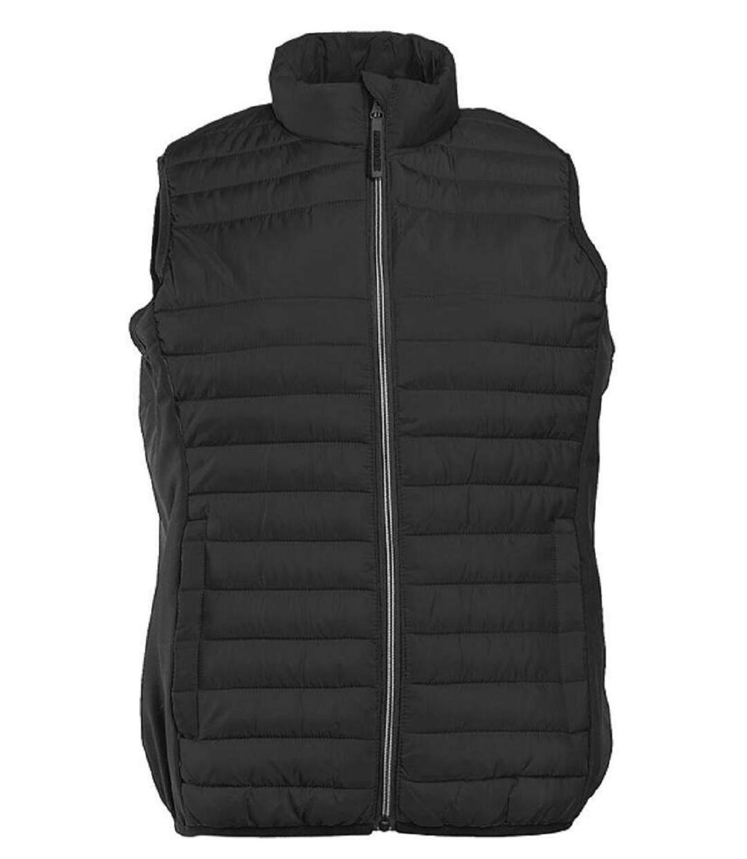 Bodywarmer bi-matière - Femme - Pen Duick - PK317 - noir et gris silver-1