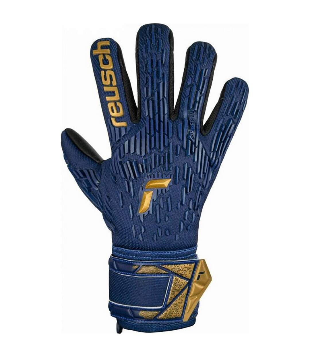 Gants De Gardien De But Attrakt Freegel Adulte Bleu Marine Foncé Reusch-1