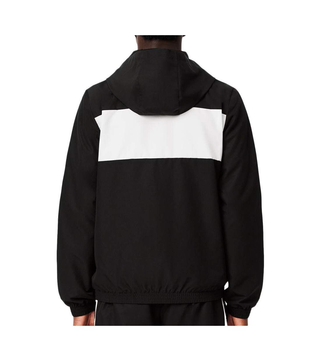 Veste noir/blanc homme lacoste colour block logo-2