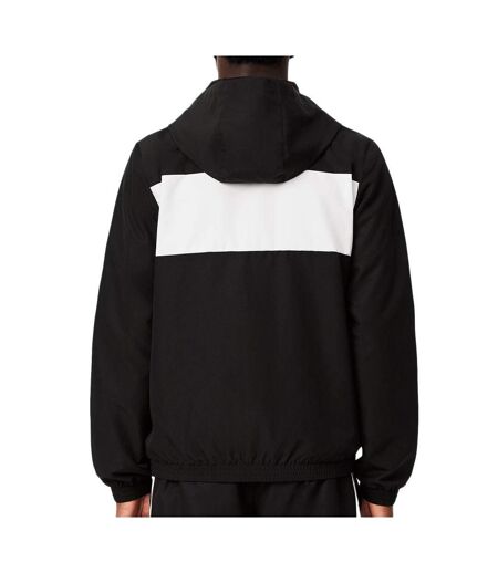 Veste noir/blanc homme lacoste colour block logo
