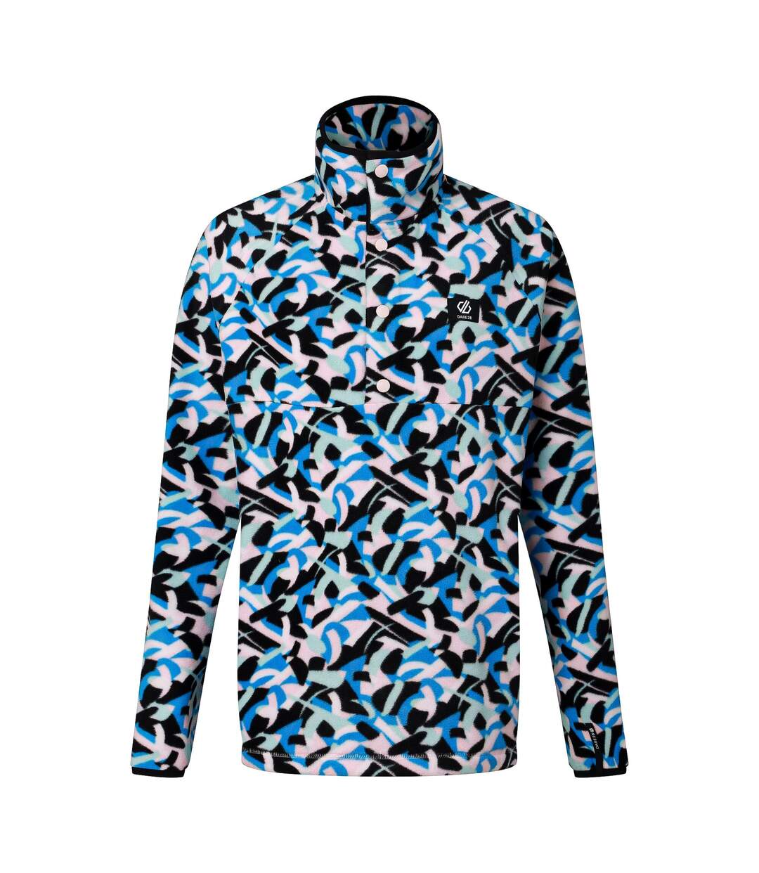 Womens/ladies Swirl Button Fleece Top Multicoloured Dare 2B-2