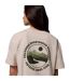 Womens/ladies Floral Oversized T-shirt Beige Columbia-4