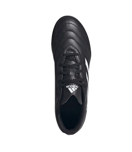 Mens Goletto Viii 3 Stripes Leather Artificial Ground Football Boots Black White Adidas