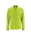 SOLS Mens Perfect Long Sleeve Pique Polo Shirt (Apple Green)